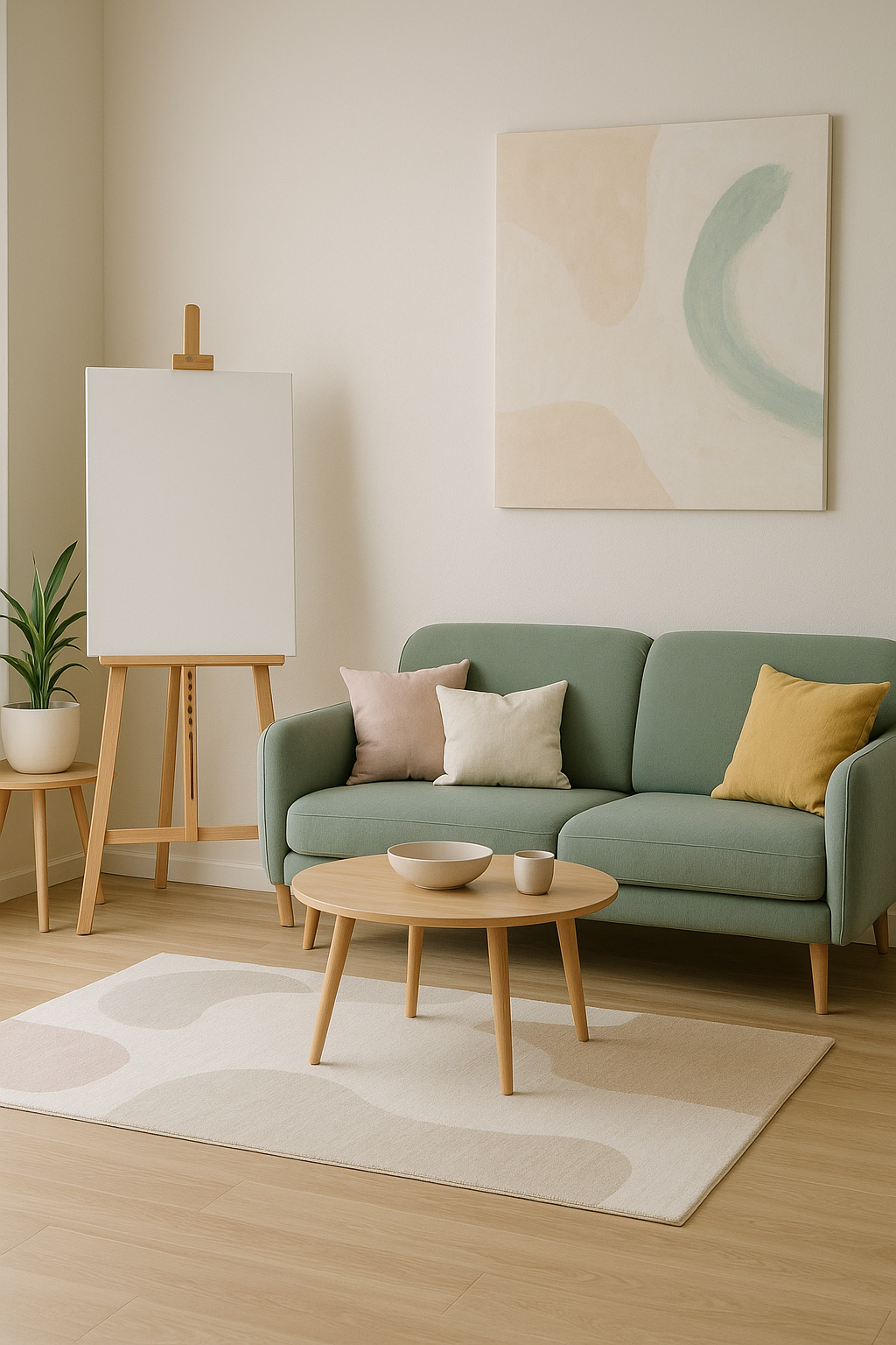 Cozy living room interior designed by The Painting Gals